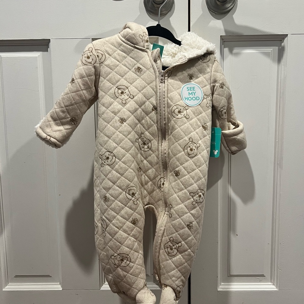 Winnie the Pooh Quilted Kids One Piece